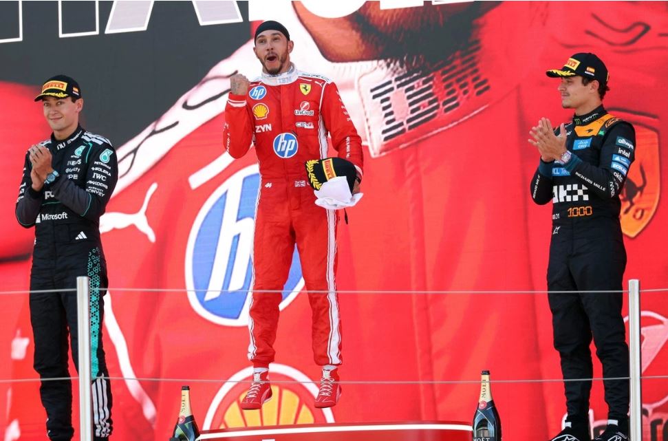 F1: Lewis Hamilton gana en Barcelona su primer GP con la escudería Ferrari; 'Checo' Pérez fue 14°