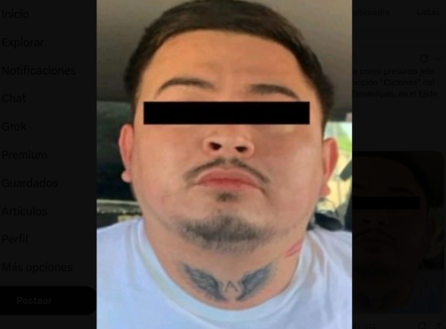 Capturan en Matamoros a presunto líder del Grupo Escorpión del 'Cártel' del Golfo