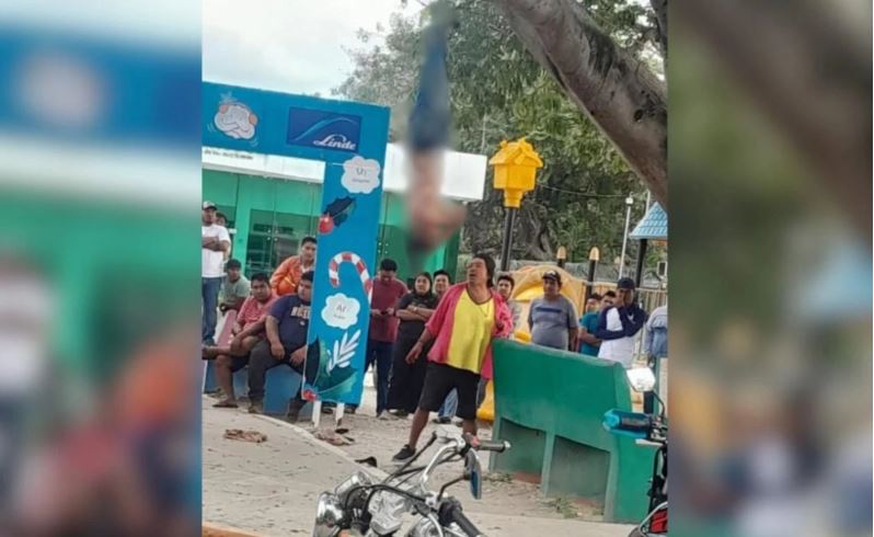 Intentan linchar a presunto sicario tras ataque a líder sindical en Campeche