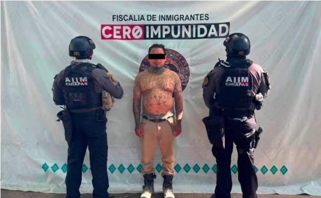 Capturan en Chiapas a presunto líder de la 'Mara Salvatrucha'; amenazaba con estallar coches bomba en El Salvador