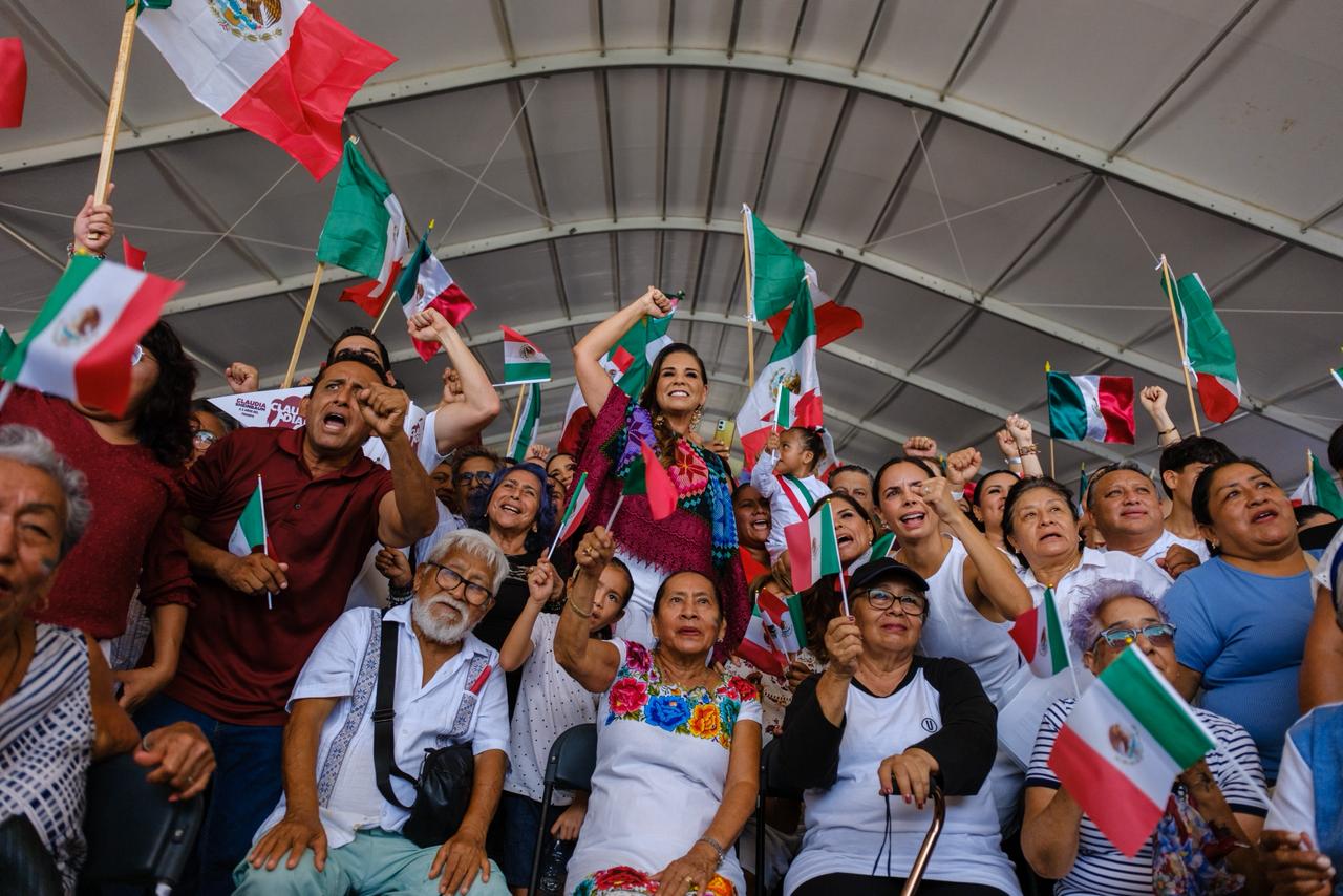 Desde Cancún, Mara Lezama encabeza festejo por los dos años del triunfo de la presidenta Sheinbaum