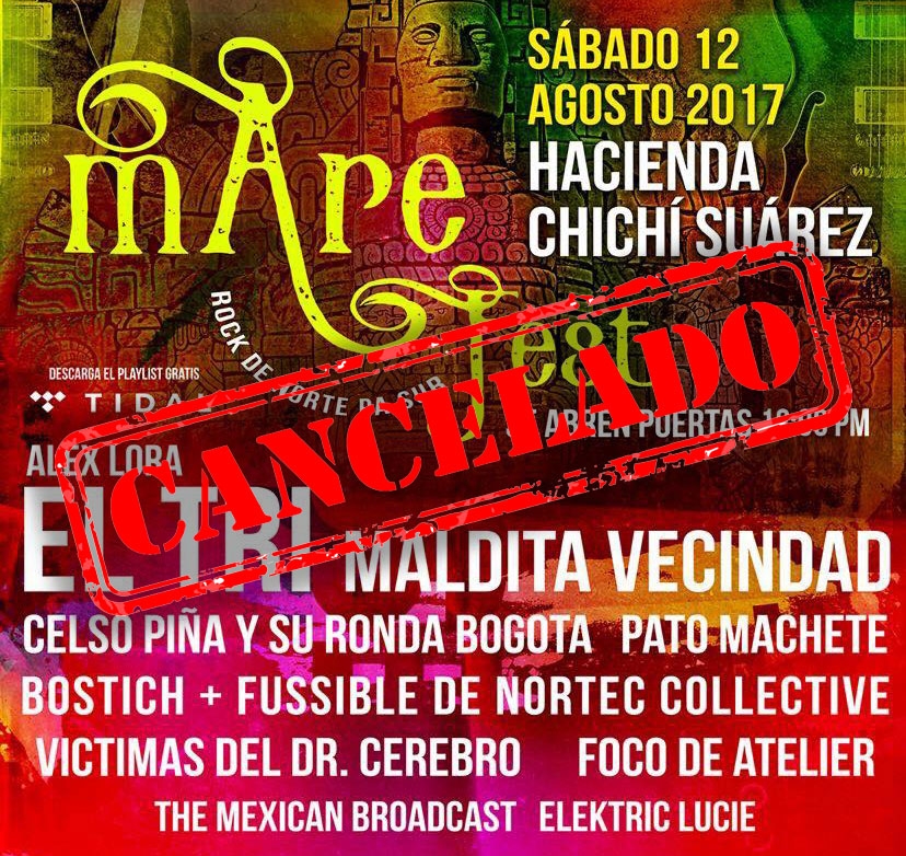 Cancelan el Mare Fest por baja preventa