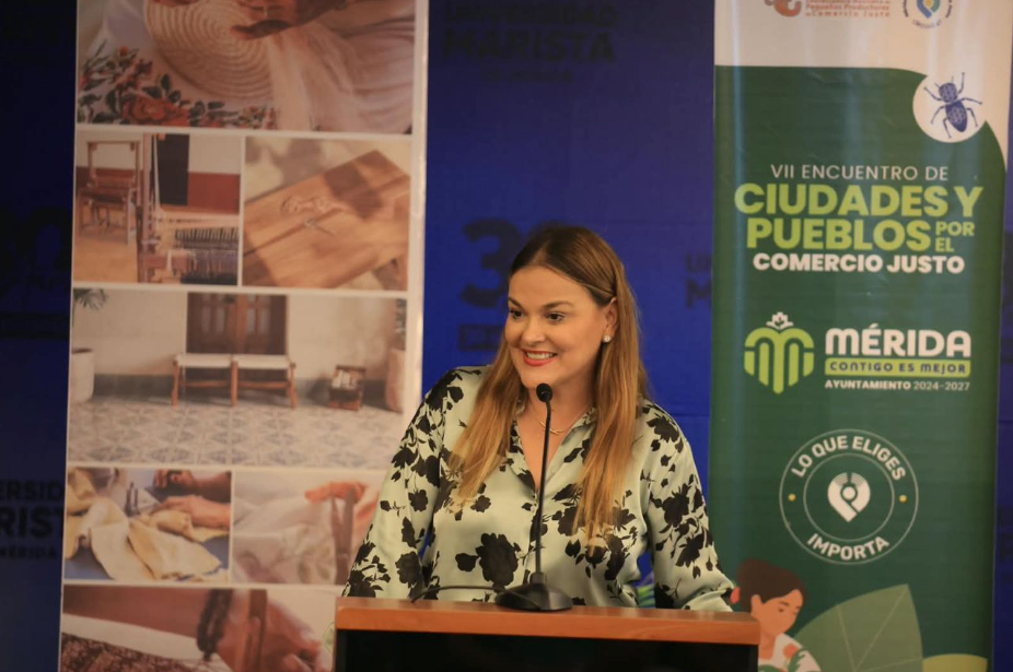 Cecilia Patrón encabeza en Mérida el encuentro de ciudades por el comercio justo