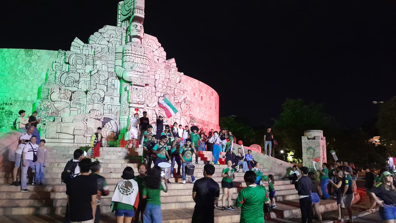 ''Aunque perdimos, seguimos siendo México'': Mérida celebra participación de la Selección en el Mundial