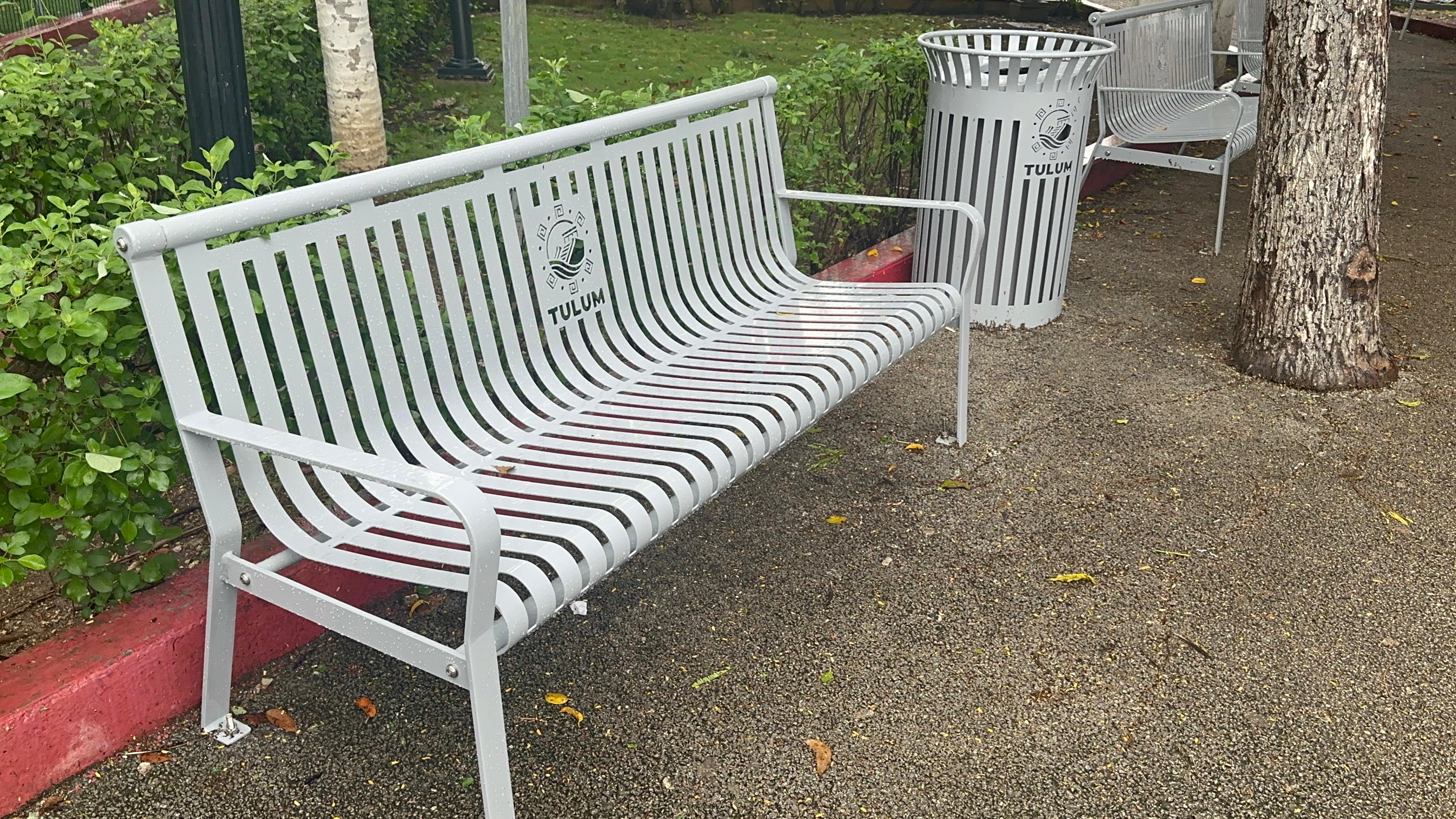 Detectan robo de mobiliario urbano en Tulum