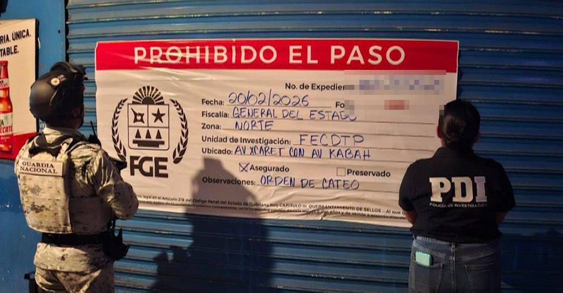 Aseguran FGE Quintana Roo y Guardia Nacional a 18 mujeres víctimas de trata en Playa del Carmen