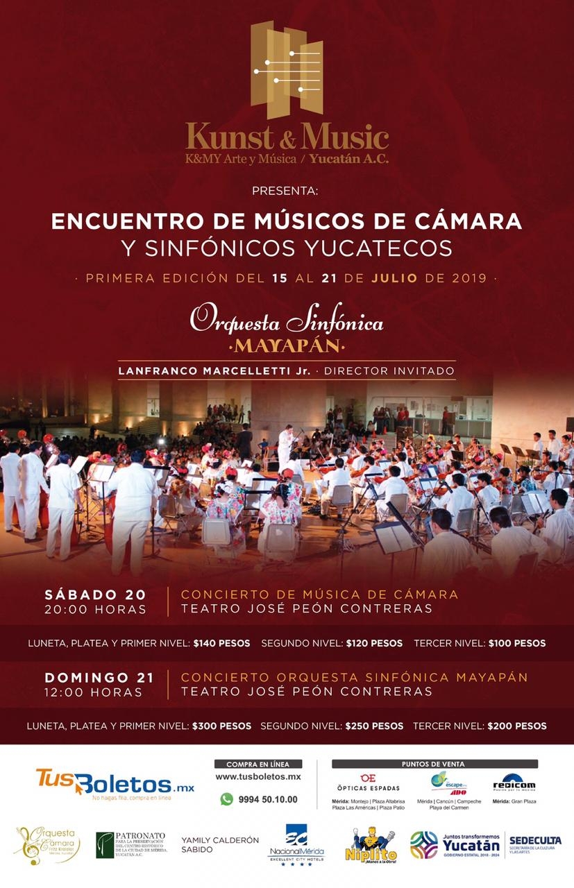 Anuncian Primer Encuentro de Músicos de Cámara y Sinfónicos Yucatecos
