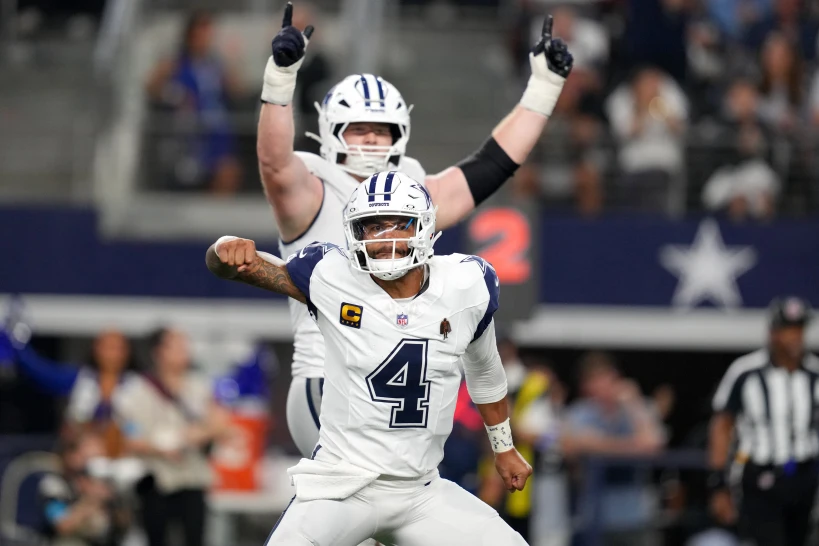 Prescott supera récord de touchdowns de Romo en triunfo de los Vaqueros