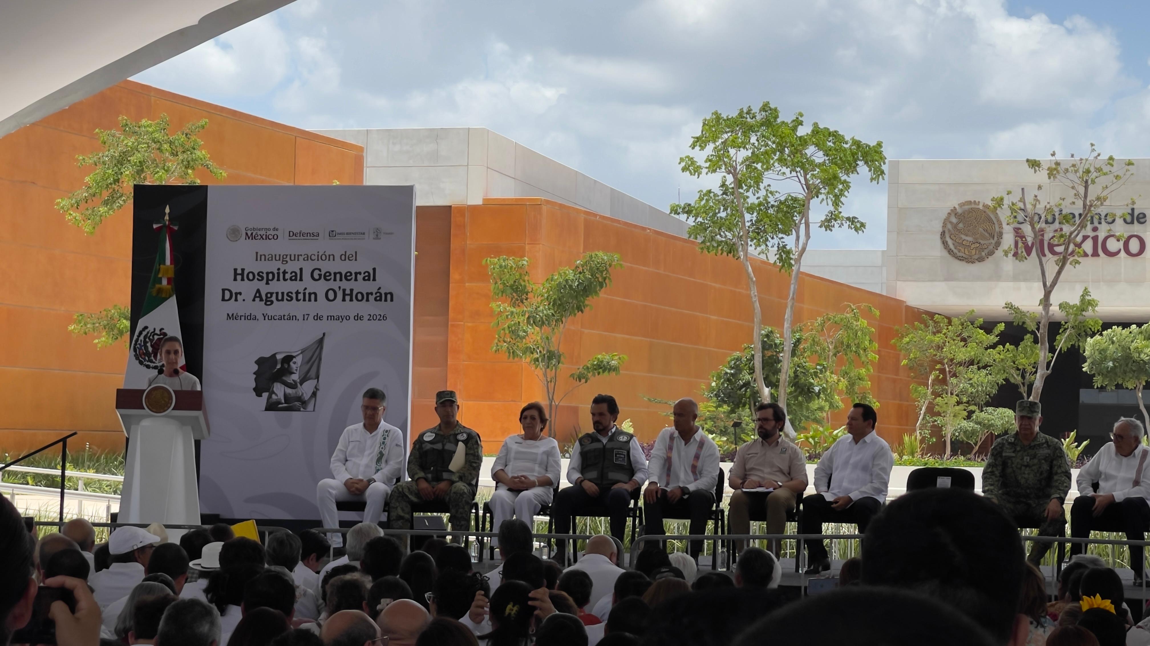 Claudia Sheinbaum inaugura el nuevo O’Horán; IMSS-Bienestar llega a Yucatán