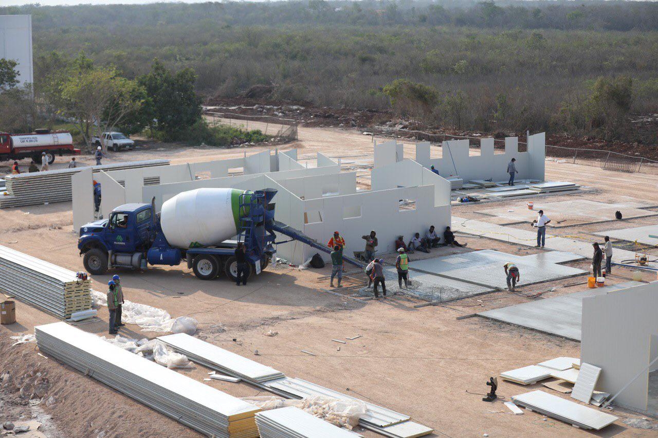 Avanza a buen ritmo instalación de hospital provisional de Valladolid