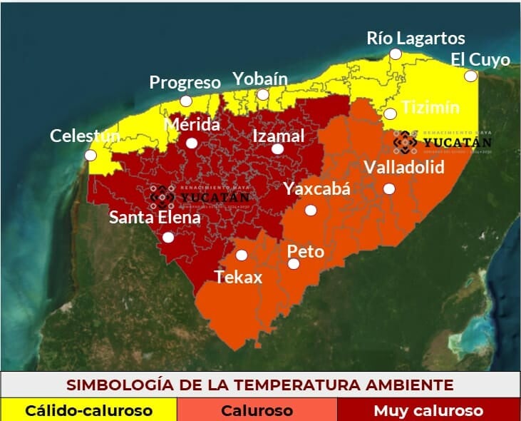 ¡Comienza el aumento de calor en Yucatán! Procivy alerta por incremento de temperaturas
