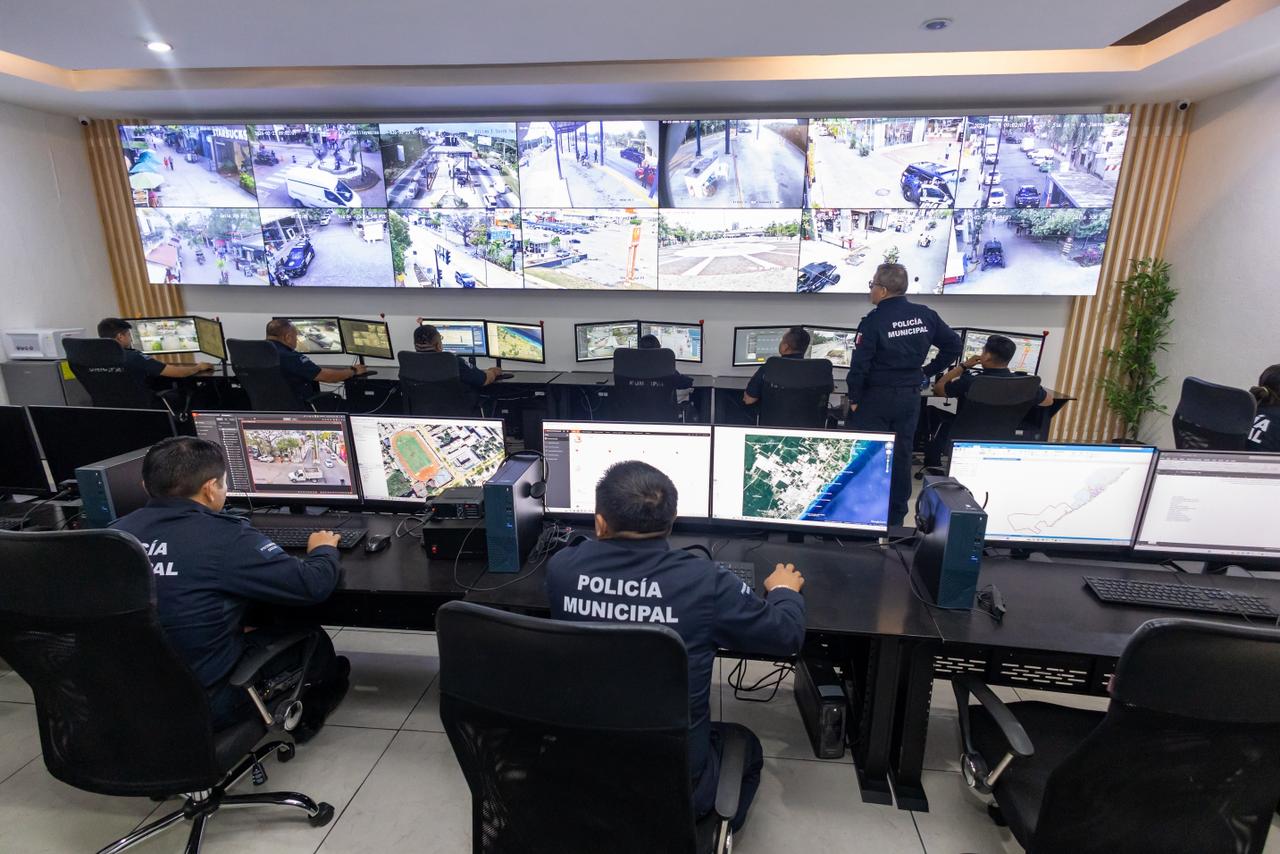 Refuerzan vigilancia en Playa del Carmen con 452 unidades operativas