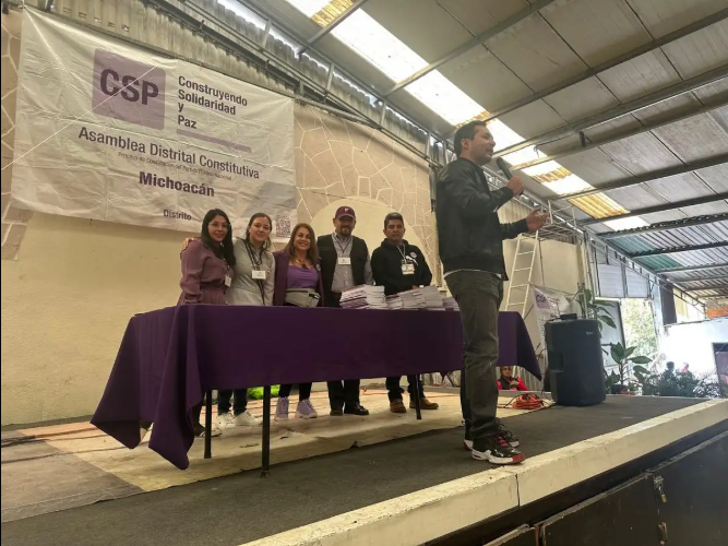 Organización cambia siglas ''CSP'' por ''PAZ'' tras inconformidad de la presidenta Sheinbaum
