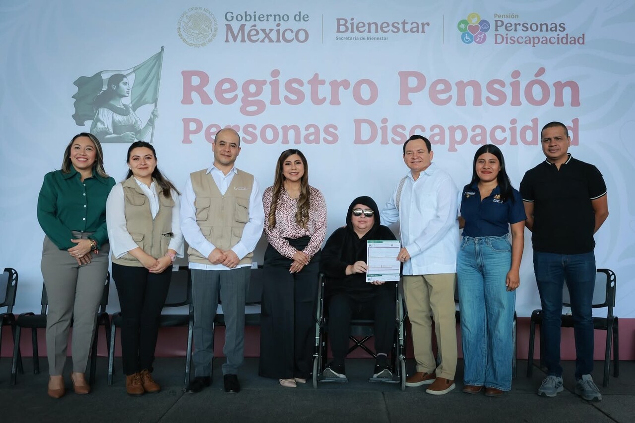 Inician jornadas de registro para Pensión para el Bienestar de las Personas con Discapacidad en Yucatán