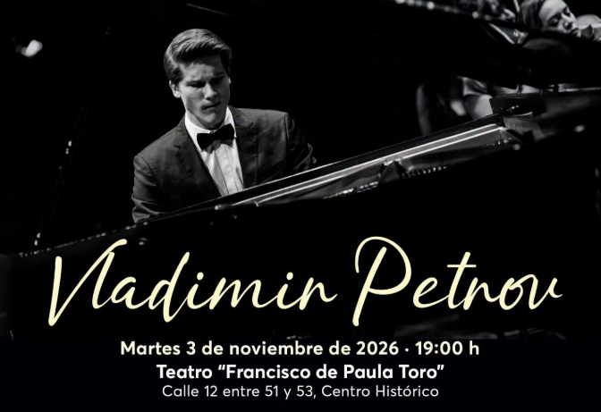 Vladimir Petrov, reconocido pianista internacional, regresa a Campeche con recital de música clásica
