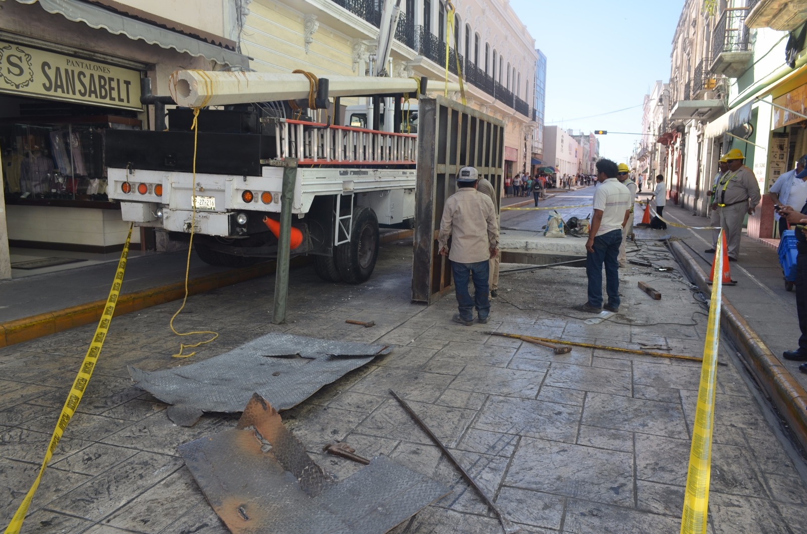 Reparaciones en el centro