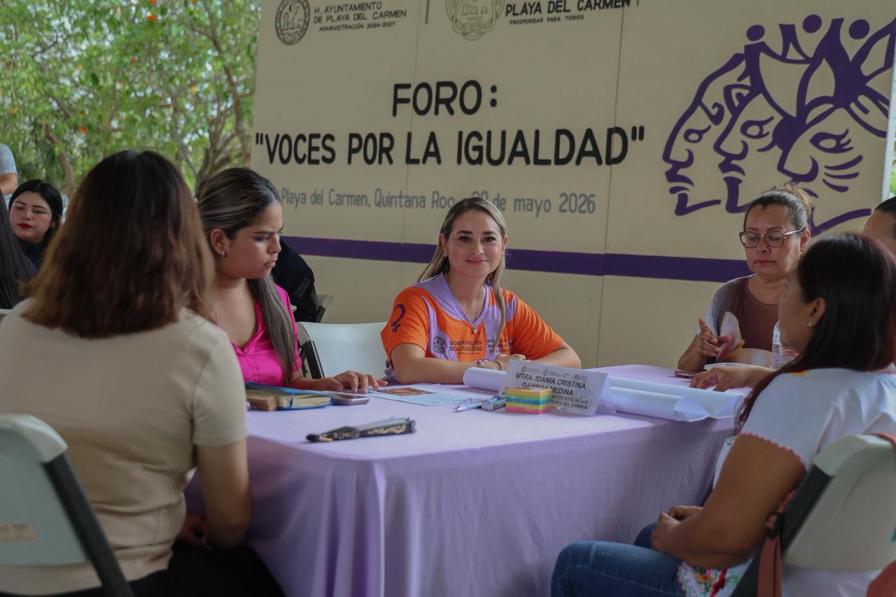 Consolidan acciones para garantizar una vida libre de violencia para las mujeres de Playa del Carmen