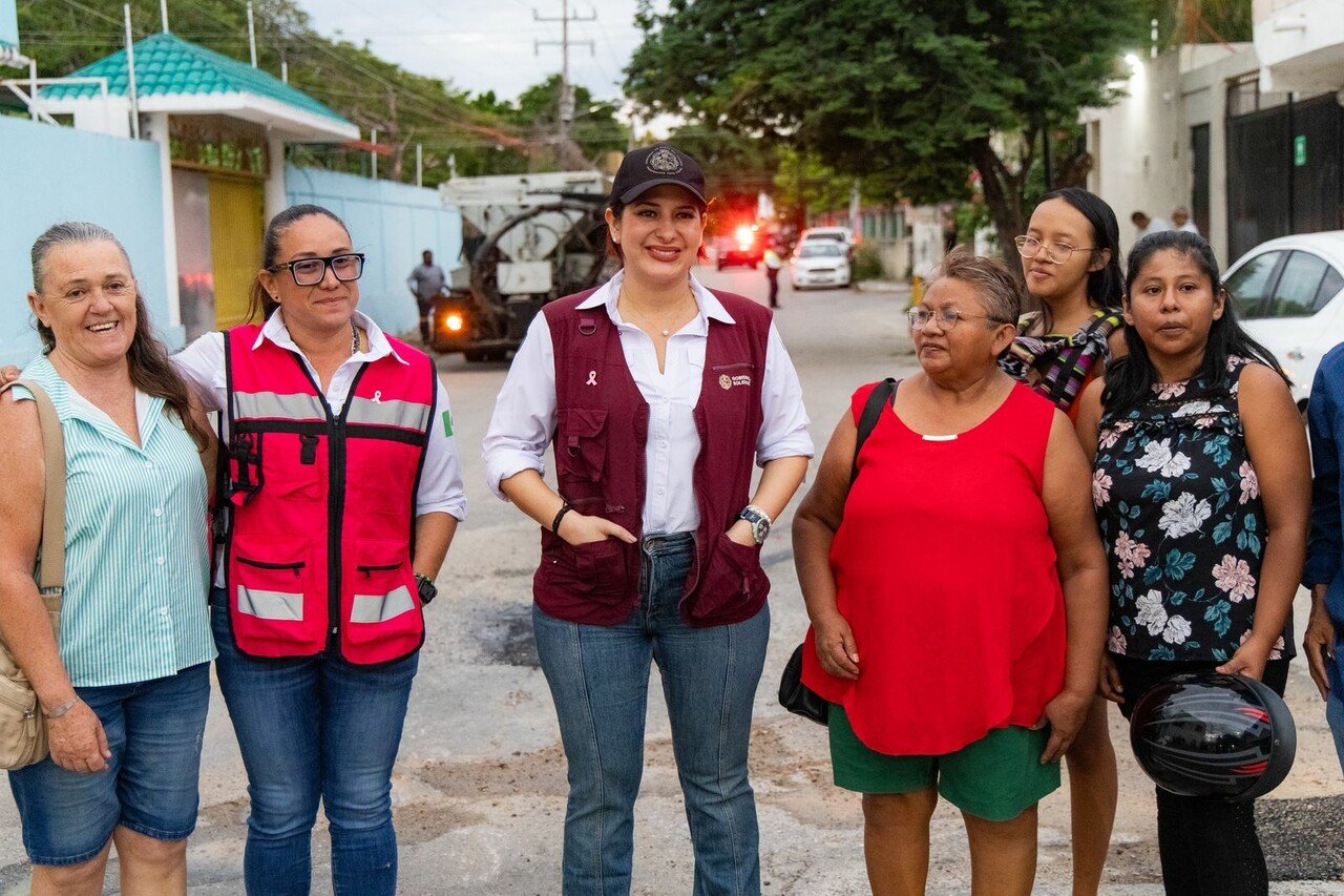 Estefanía Mercado encabeza jornada intensiva de mantenimiento en Playa del Carmen
