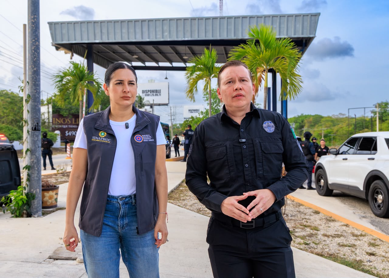 Constatan funcionamiento de los filtros de vigilancia en Playa del Carmen