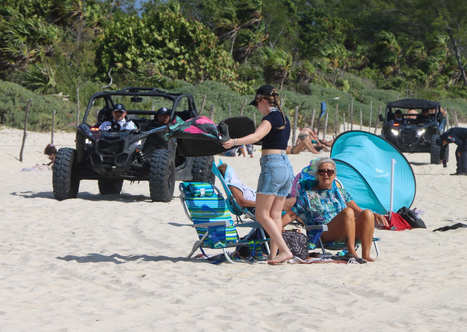 Refuerzan seguridad en playas de Playa del Carmen con vigilancia permanente y patrullajes preventivos