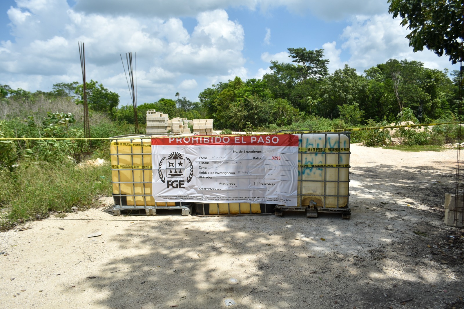 Aseguran por daños al medio ambiente predio con casi 500 lotes habitacionales en Benito Juárez