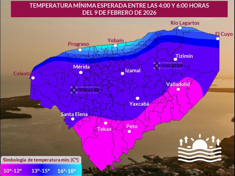 Pronóstico del tiempo: Así será el clima en Yucatán este domingo 8 de febrero
