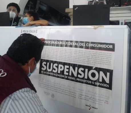 Clausura Profeco Tecno Mundo Plaza en Mérida