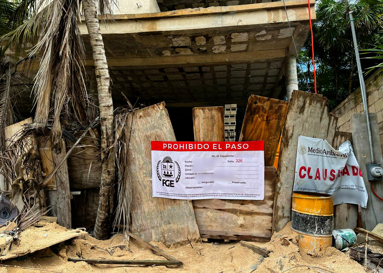 Profepa y Fiscalía de Quintana Roo aseguran inmueble Adamar en Tulum