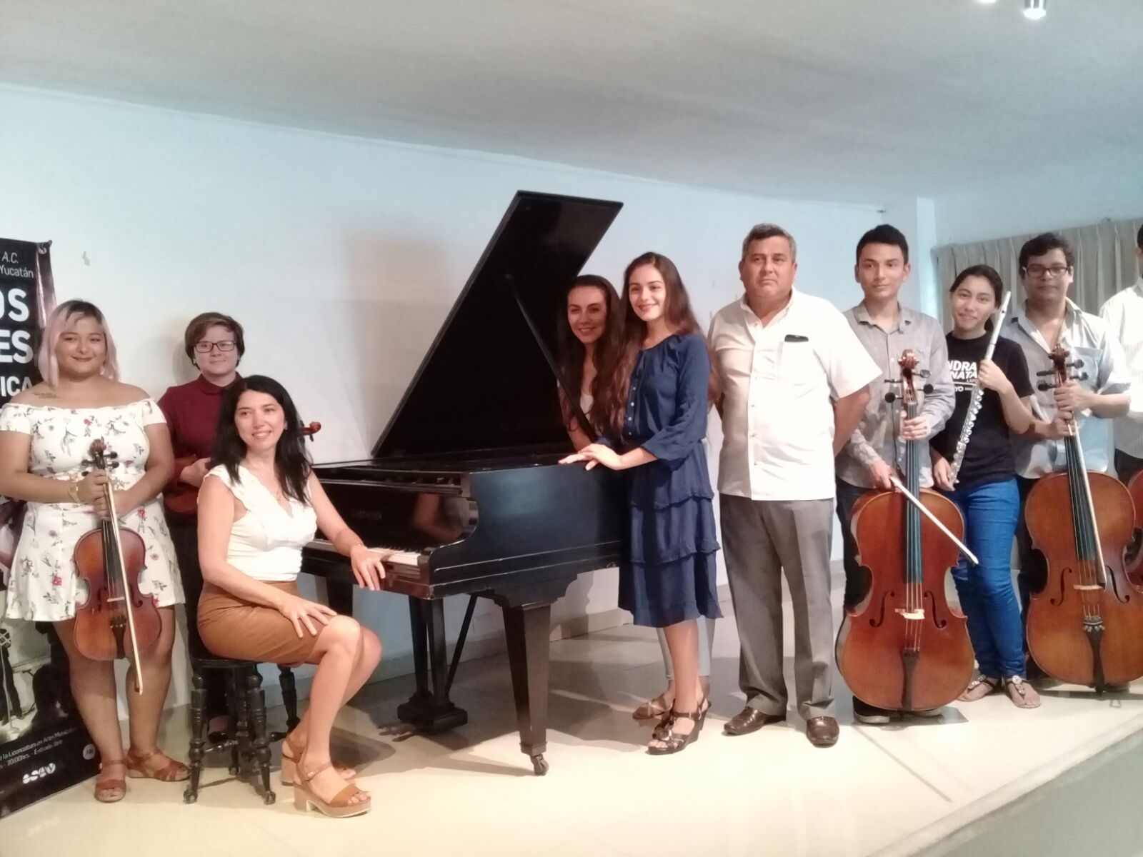 Piano, flauta, violonchelo y violín en el ProHispen