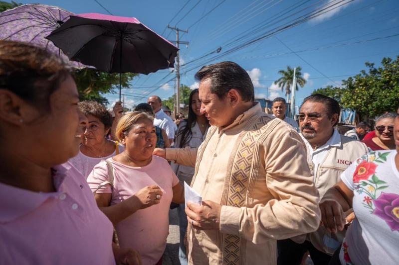 Gobierno de Yucatán interviene 112 calles en la colonia Roble Agrícola, en Mérida