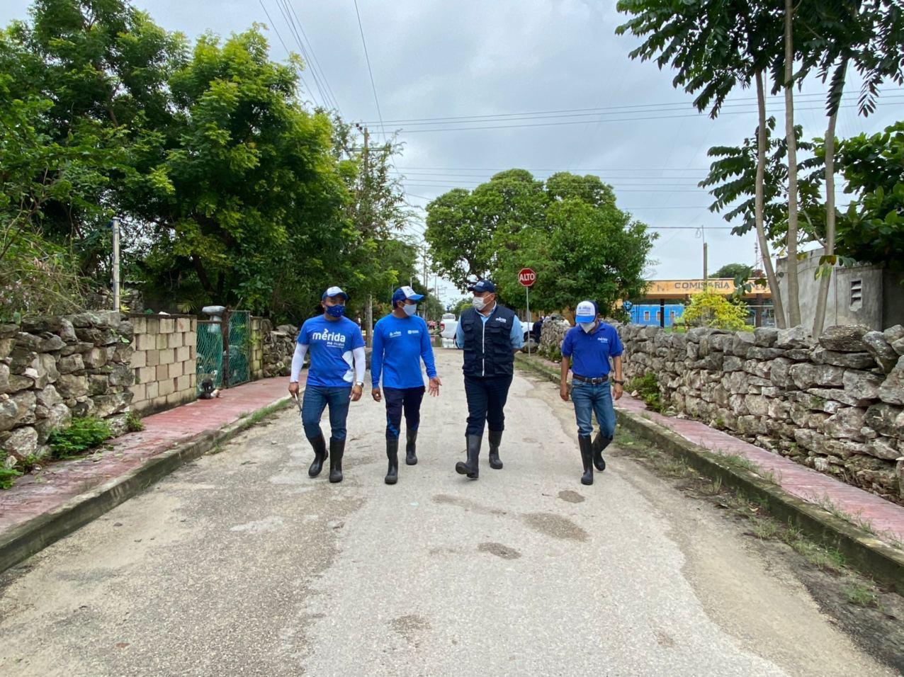 Siguen las labores de desagüe en las comisarías afectadas por lluvias en Yucatán
