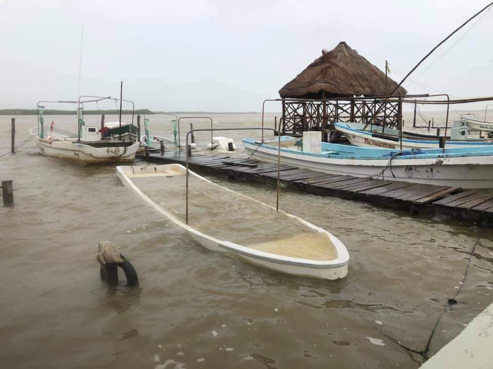 Importantes afectaciones por 'Gamma' en Río Lagartos y Las Coloradas