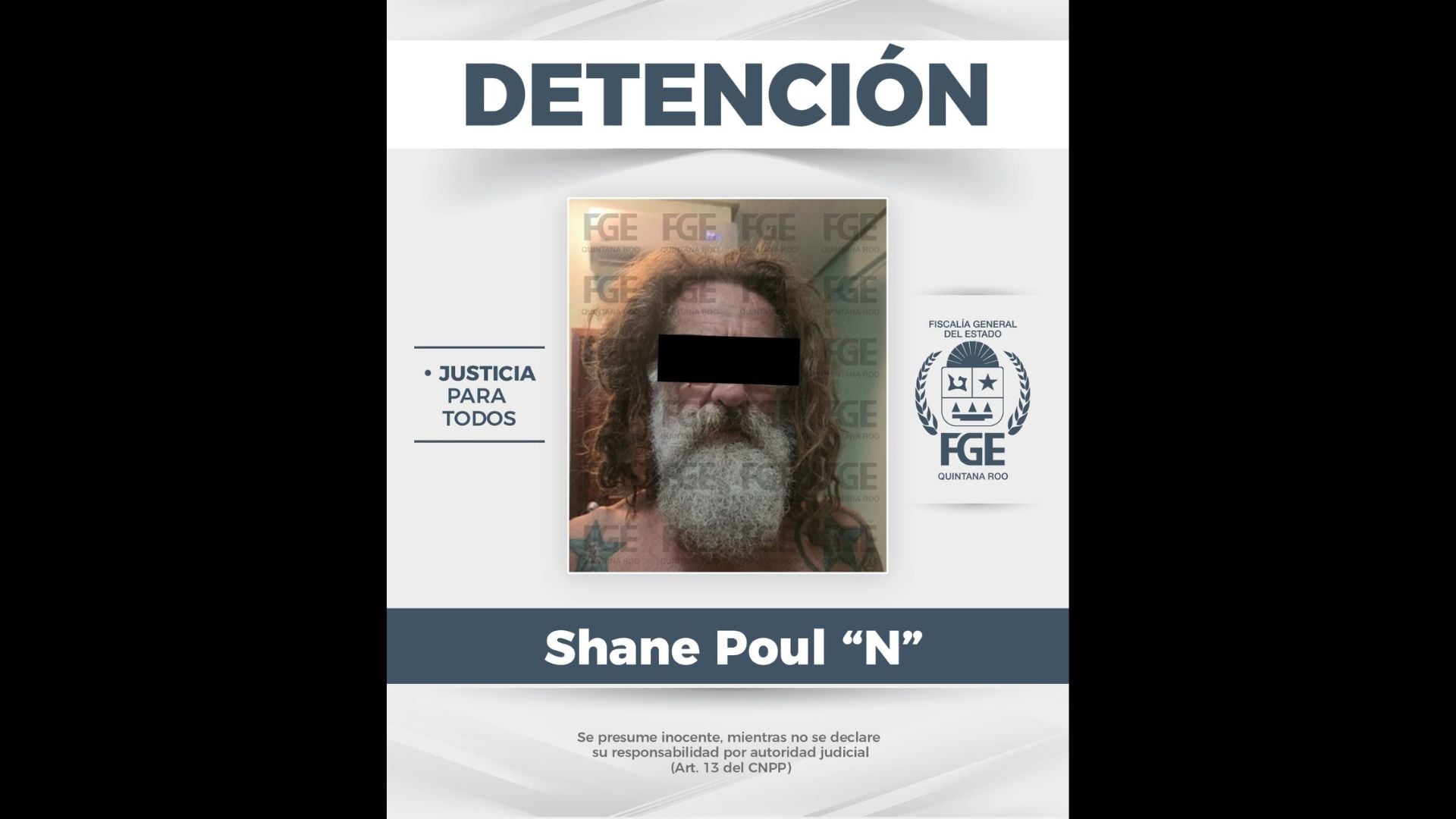 FGE Quintana Roo captura a hombre señalado por feminicidio en Playa del Carmen