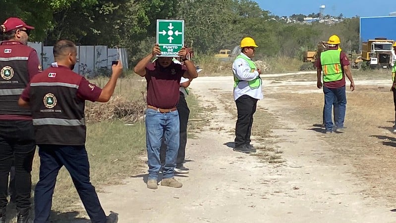 Simulacro en Carmen moviliza a 9 mil participantes