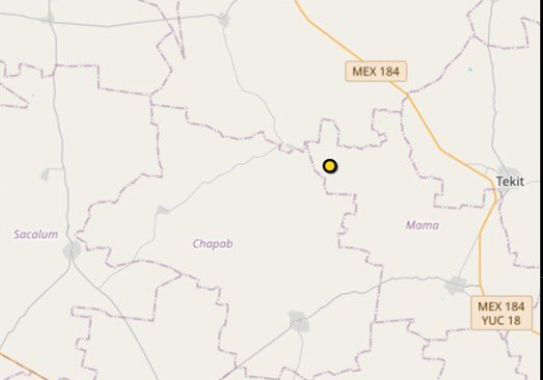 Registran nuevo sismo de magnitud 3.6 en Ticul, Yucatán