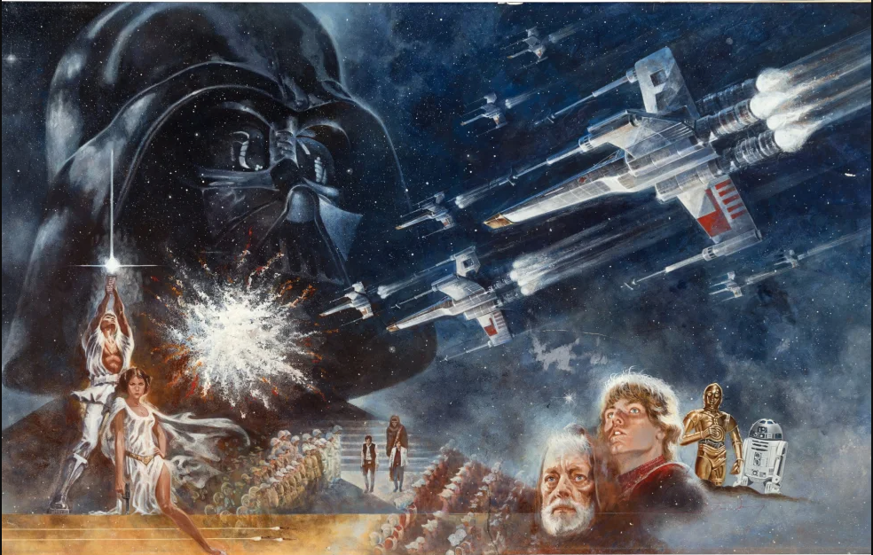 Pintura que presentó 'Star Wars' al mundo es vendida por casi 3.9 mdd en una subasta
