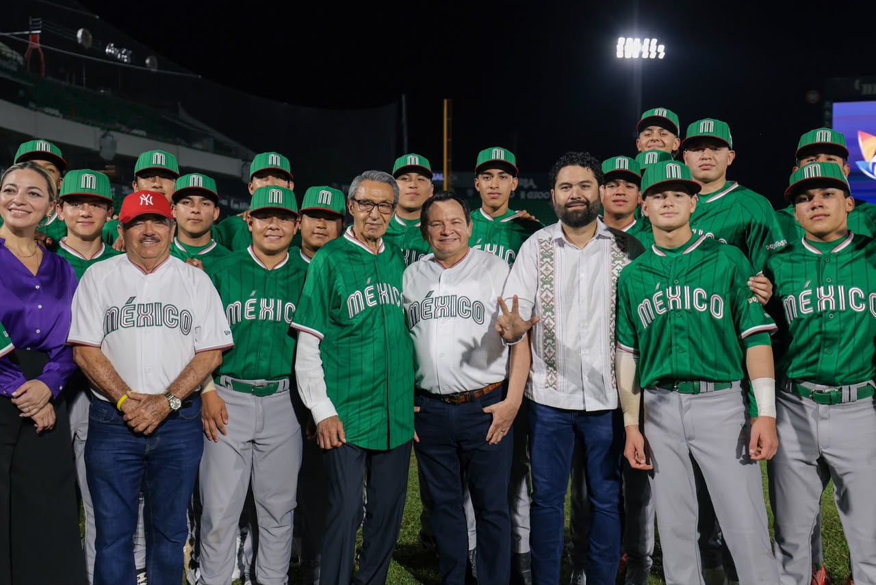 Proyecta Renacimiento Maya a Yucatán ante el mundo con la Copa Mundial de Béisbol Sub-15