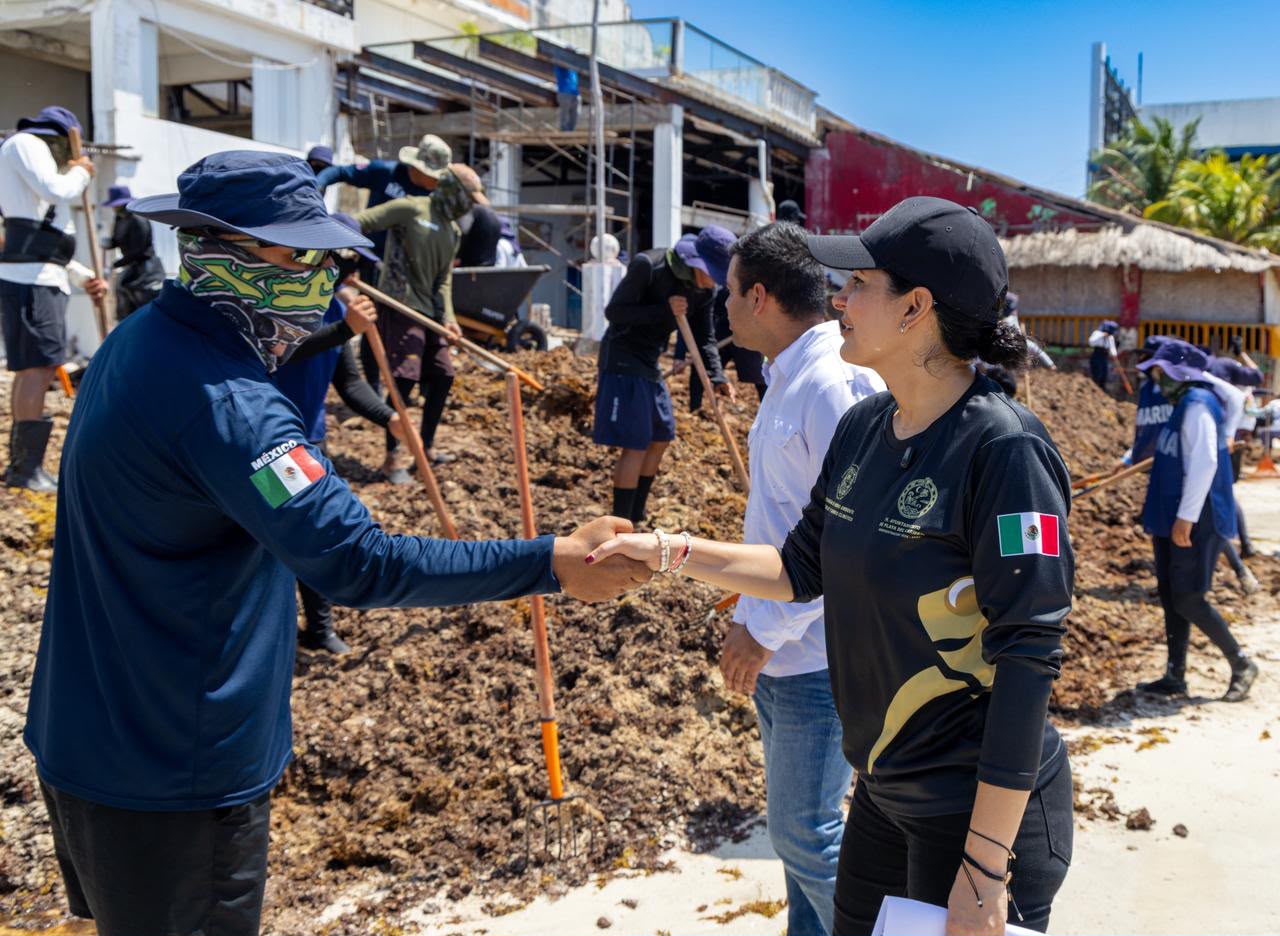 Factores geográficos y oceanográficos propician mayor llegada de sargazo a Playa del Carmen: Estefanía Mercado