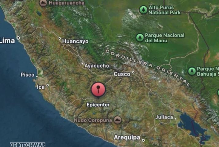 Un terremoto de magnitud 7,2 sacude la región andina de Ayacucho, en el sur de Perú