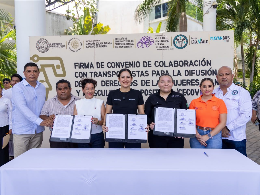 Sector transportista de 'Playa' se suma a la estrategia de prevención de la violencia contra las mujeres