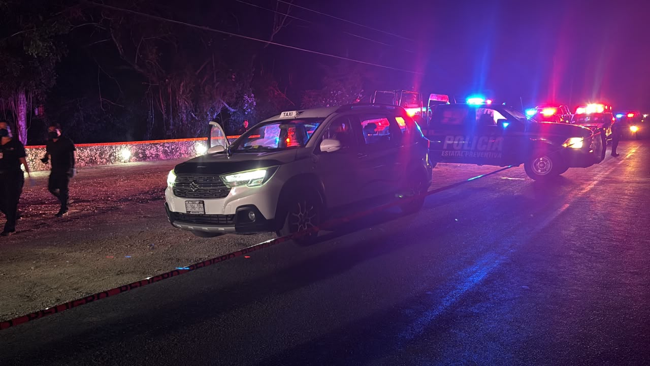Hallan sin vida a taxista en la carretera Tulum-Cobá
