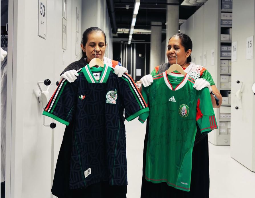 Bordados poblanos hacen historia: jersey de México entra al archivo mundial de Adidas