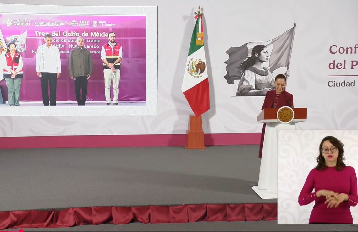 Tren del Golfo: Dan banderazo a construcción del tramo Arroyo El Sauz a Nuevo Laredo