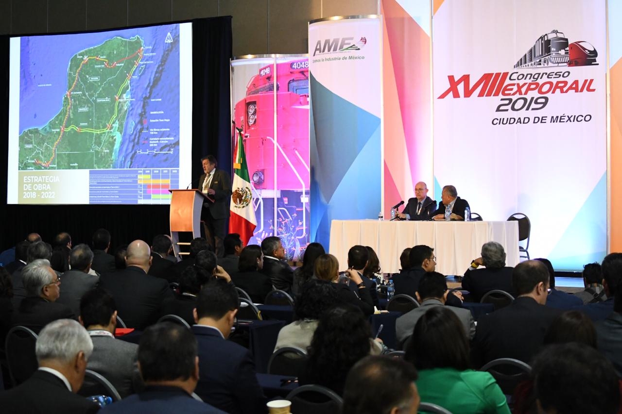 Jiménez Pons habla del Tren Maya en Expo Rail 2019