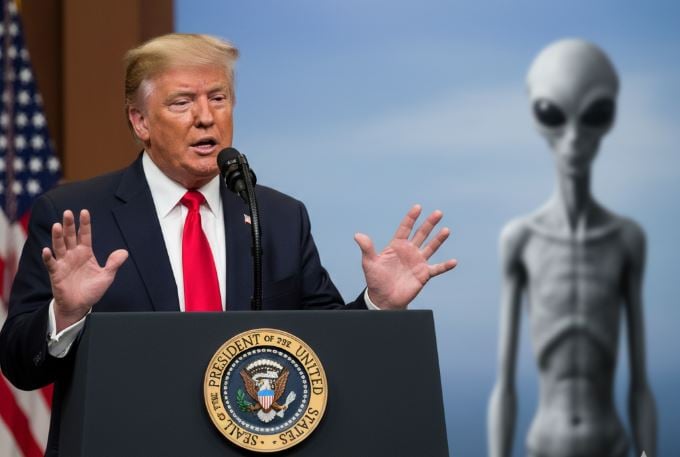 Trump dice que ordenará la publicación de información sobre extraterrestres