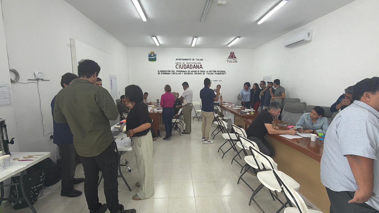 Incluyen a la ciudadanía en la elaboración del programa de manejo de residuos sólidos en Tulum