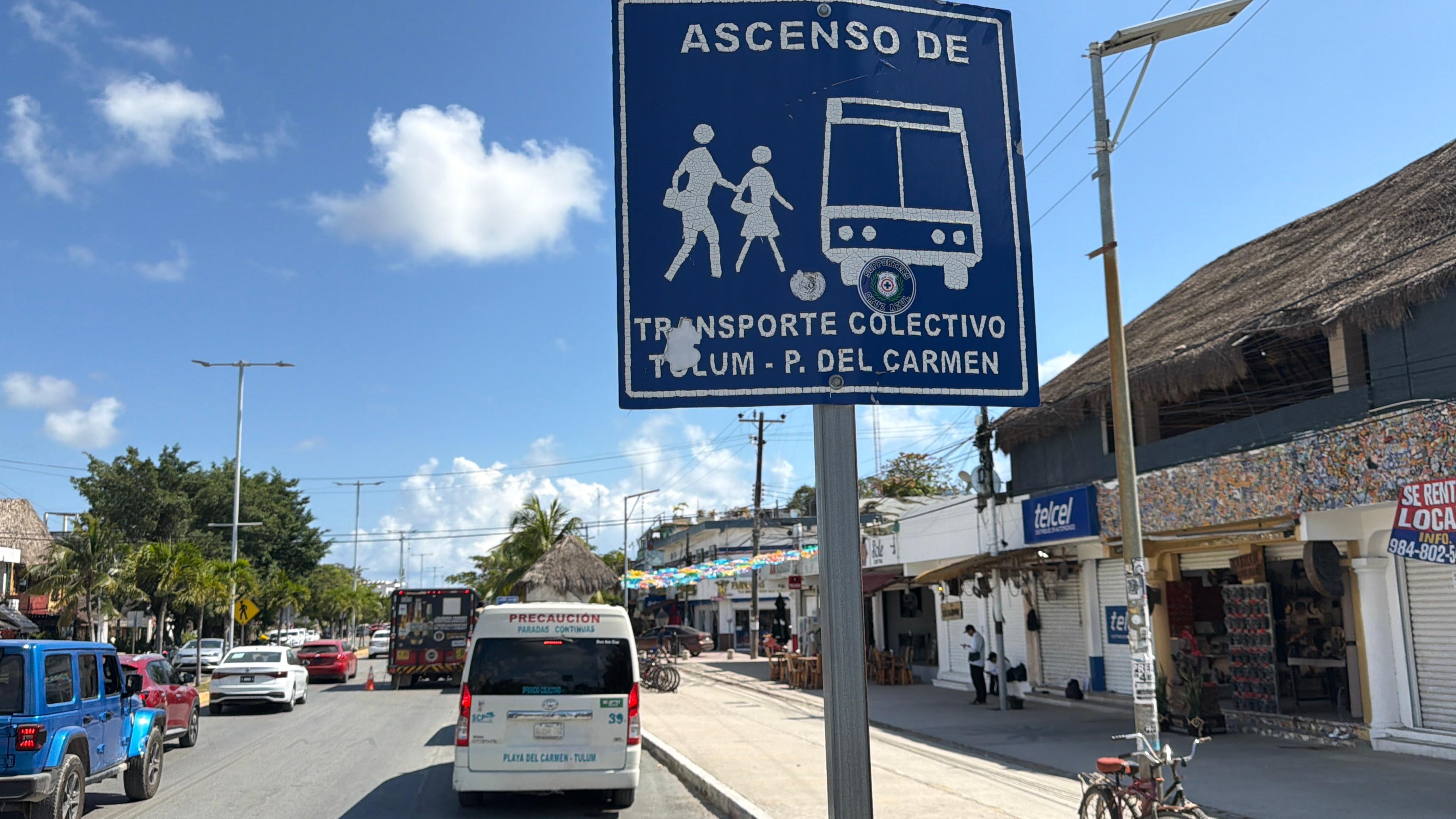 Ante disminución en la demanda del servicio, sindicatos de transporte reorganizan la ruta Tulum-Playa del Carmen