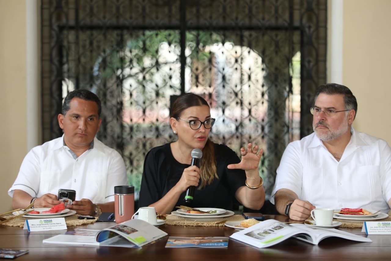Cecilia Patrón afirma que 17 de cada 100 pesos que genera Mérida provienen del turismo