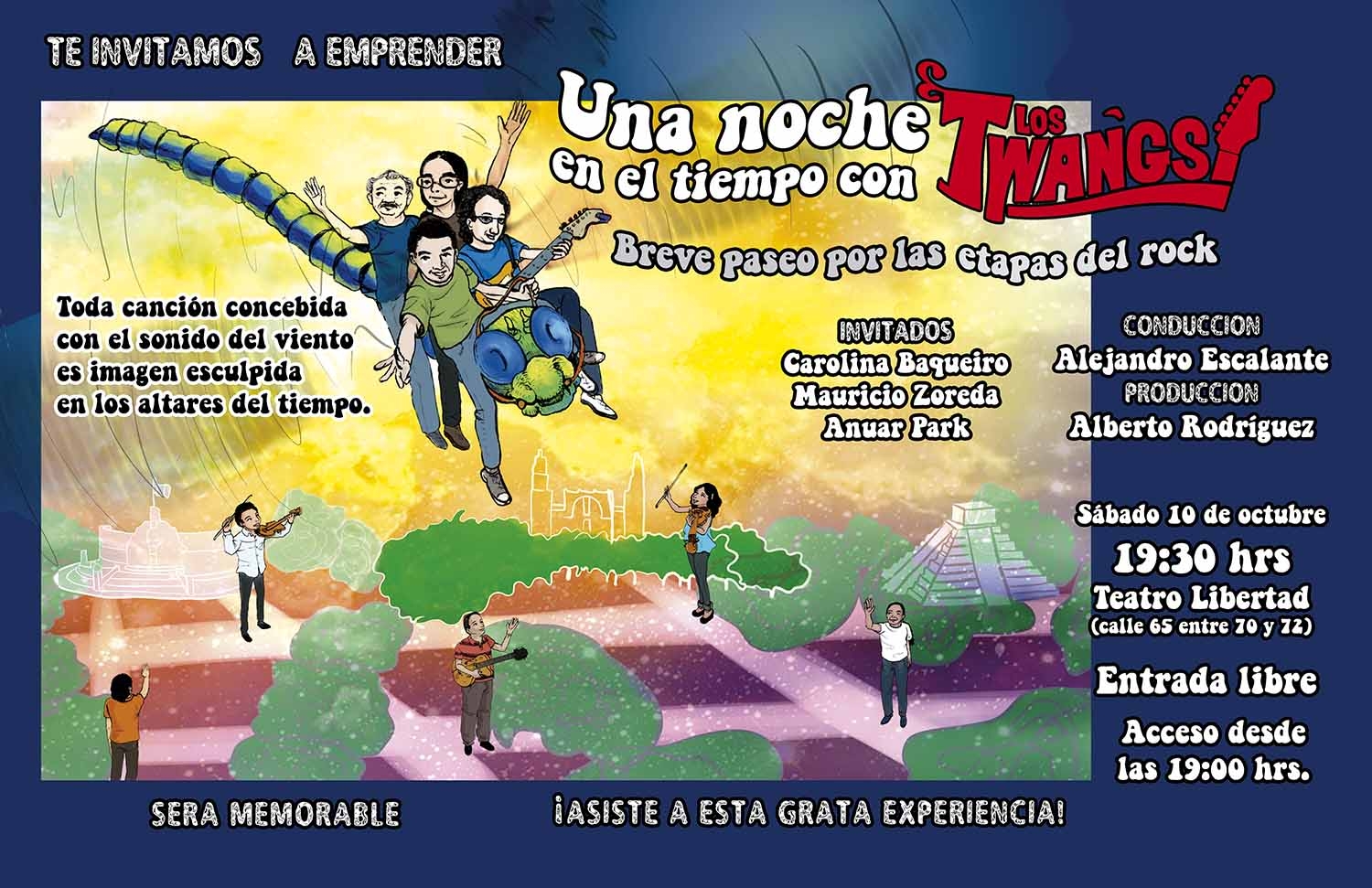 Los Twangs se presentarán en el Otoño Cultural 2015