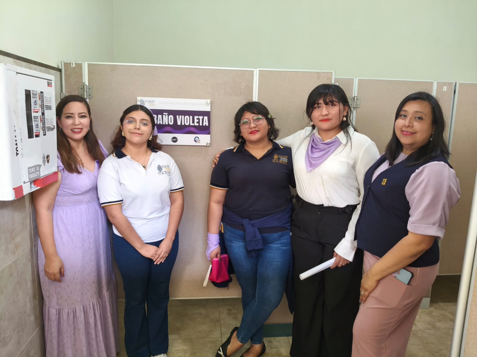 8M: UABIC de la UADY inaugura Baños Violetas equipados con productos de gestión menstrual